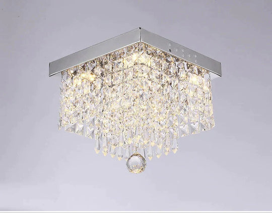 Square Simple Aisle Living Room Led Ceiling Crystal Lamp Balcony Entrance Corridor Creative Ceiling