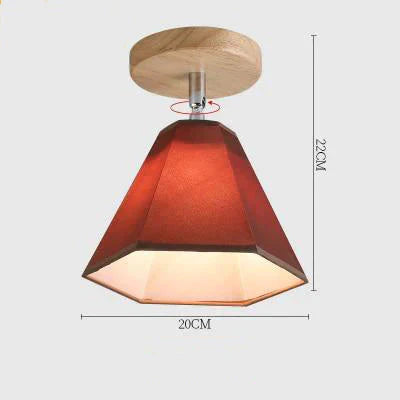 E27 Iron 5W Ceiling Lamp Shade Pendant Light Covers And Shades Triangle Metal Lampshades(Not Includ