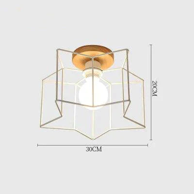 E27 Iron 5W Ceiling Lamp Shade Pendant Light Covers And Shades Triangle Metal Lampshades(Not Includ