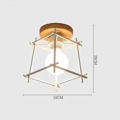 E27 Iron 5W Ceiling Lamp Shade Pendant Light Covers And Shades Triangle Metal Lampshades(Not Includ