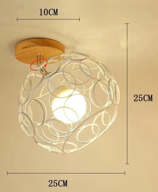 Creative Crystal Minimalist Ceiling Light Single Wall Lamp Bedroom European Iron Crystal Decor