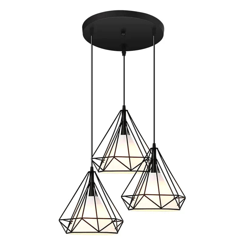 Modern Pendant Lamp Light Iron Frame Lights For Kitchen Island Dining Room Home Decoration Luminaire