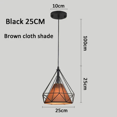 Modern Pendant Lamp Light Iron Frame Lights For Kitchen Island Dining Room Home Decoration