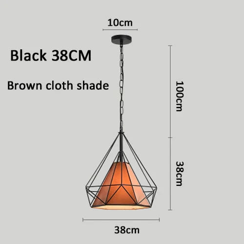 Modern Pendant Lamp Light Iron Frame Lights For Kitchen Island Dining Room Home Decoration