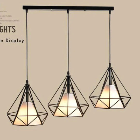 Modern Pendant Lamp Light Iron Frame Lights For Kitchen Island Dining Room Home Decoration Luminaire