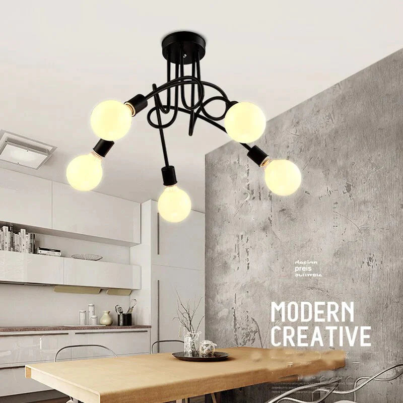 Industrial Style Bedroom Living Room Simple Study Dining Lamp Shop Cafe Loft Creative Personality