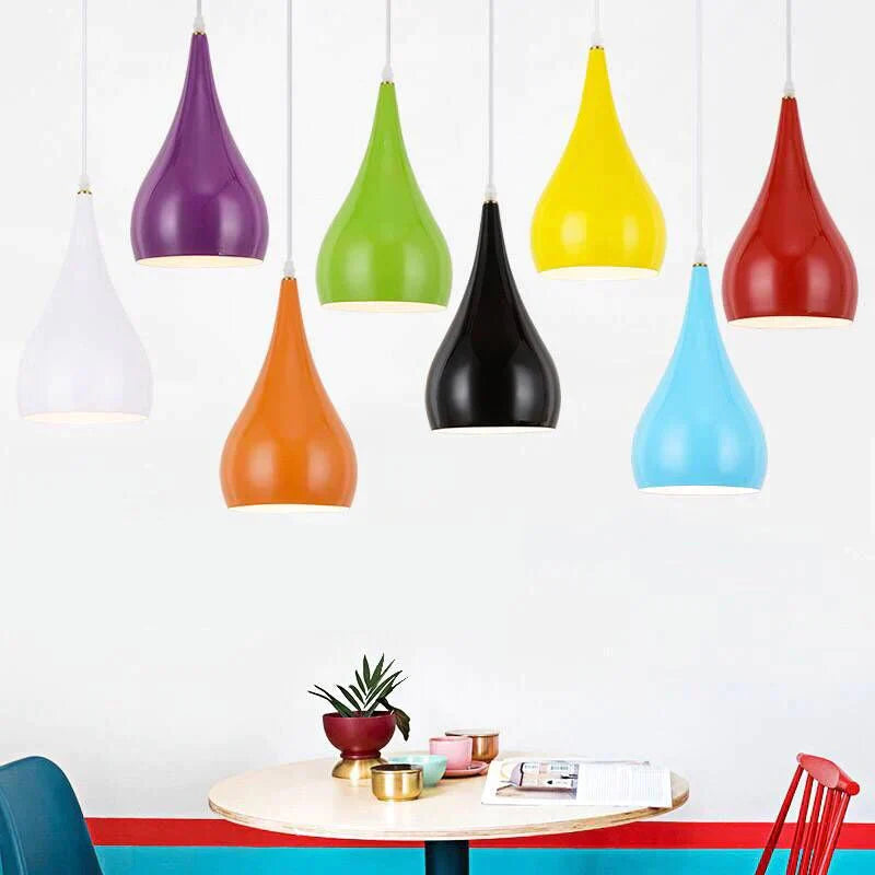 American Style Pendant Lamp Dia 15 *28Cm Kitchen Light Length 85Cm Aluminum/ Chrome 7 - Colors