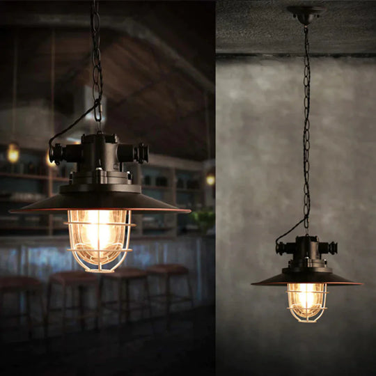 Vintage Loft Pendant Lights Single Head Pot Droplight Metal Industrial Hanging Lamp Dining Room