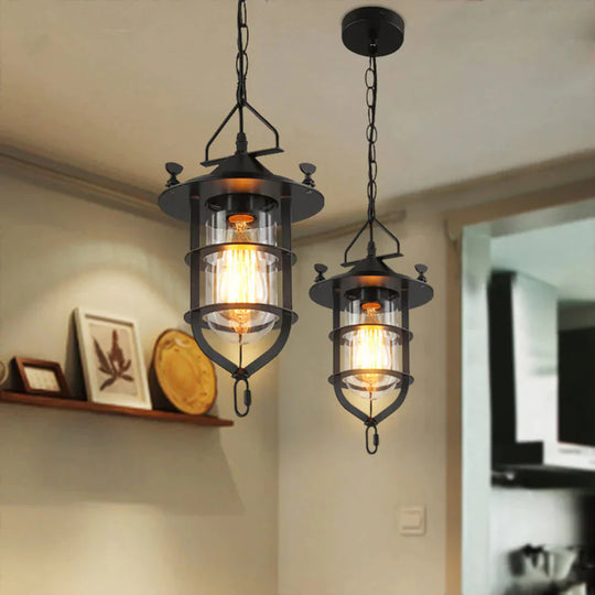 Vintage Loft Pendant Lights Single Head Pot Droplight Metal Industrial Hanging Lamp Dining Room