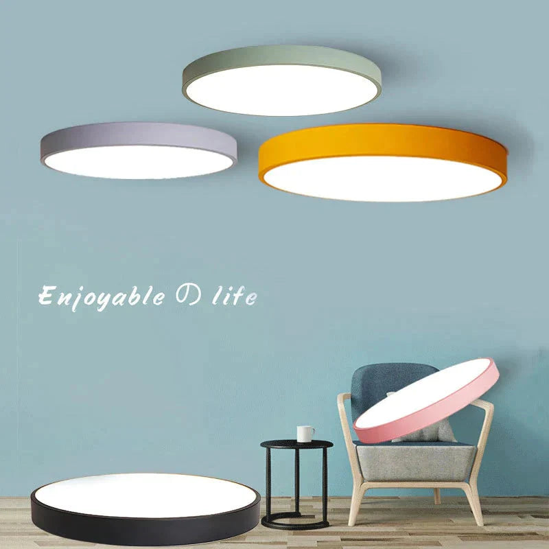 Modern Led Ceiling Light Surface Mount Flush Remote Control Ceiling Lamp For Living Room Bedroom