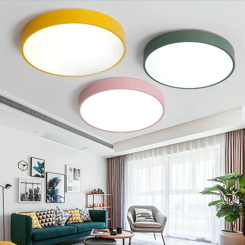 Modern Led Ceiling Light Surface Mount Flush Remote Control Ceiling Lamp For Living Room Bedroom