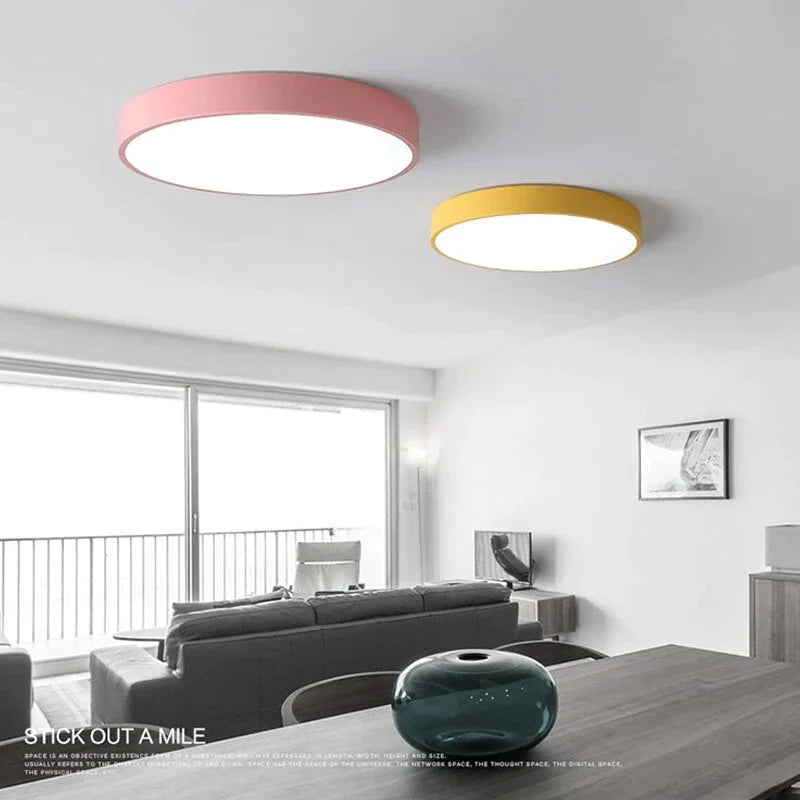 Modern Led Ceiling Light Surface Mount Flush Remote Control Ceiling Lamp For Living Room Bedroom