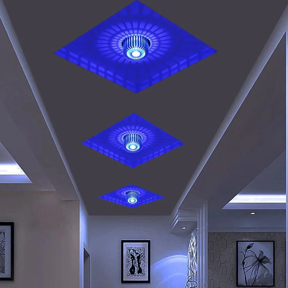 Modern Ceiling Light Colorful Indoor Led Lamp 3W Wall Sconce For Gallery Balcony Lamp Porch Light