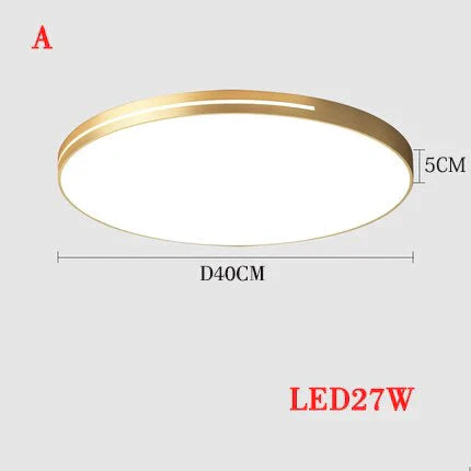 Modern Atmosphere Light Luxury Ultra Thin Ceiling Lamp Bedroom Living Room Kitchen Dining A D40Cm /