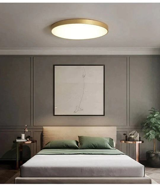 Modern Atmosphere Light Luxury Ultra Thin Ceiling Lamp Bedroom Living Room Kitchen Dining Ceiling