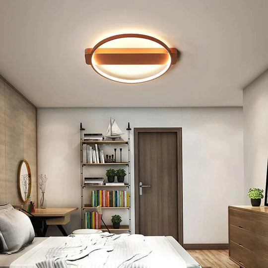 Minimalist Round Modern Led Ceiling Lights For Living Room Bedroom Aluminum Lamp Body Dimmable