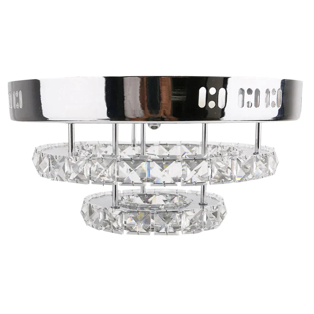 Metal Crystal Modern Ceiling Lamp For Hallway Dining Room Bedroom Glass Warm/Cold Lighting Indoor