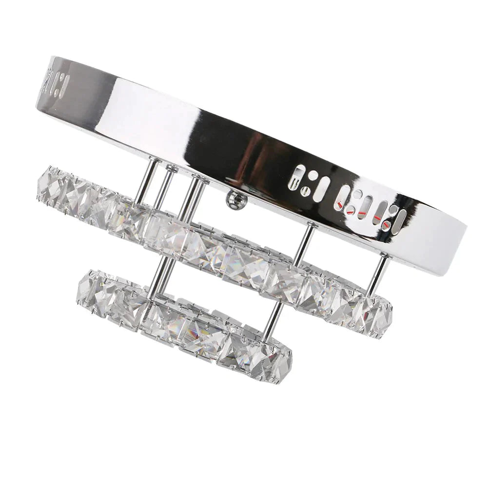 Metal Crystal Modern Ceiling Lamp For Hallway Dining Room Bedroom Glass Warm/Cold Lighting Indoor