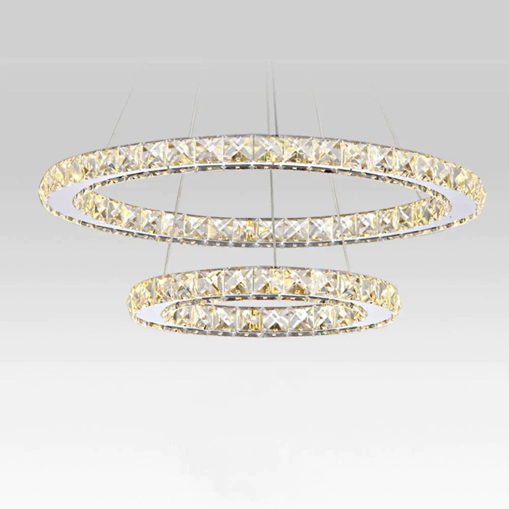 30/40/50 Cm Led Pendant Lights Modern Crystal Lamp For Living Room Restaurant Hanging 30Cm And 50Cm