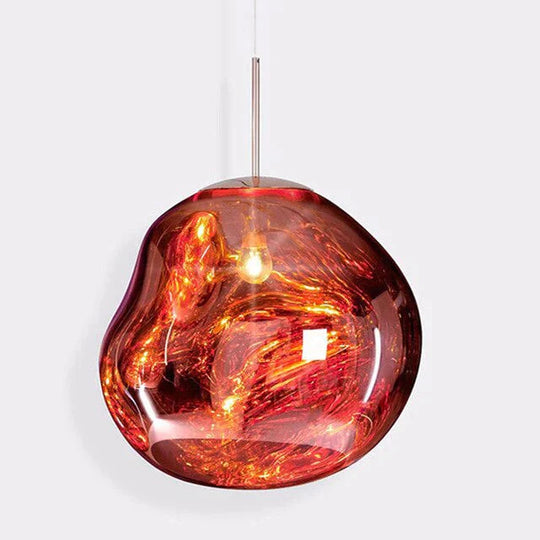 Glass Pendant Lamp Dia 15Cm/20Cm/27Cm Creative Hanging With Adjustable Cable Bedroom Living Room