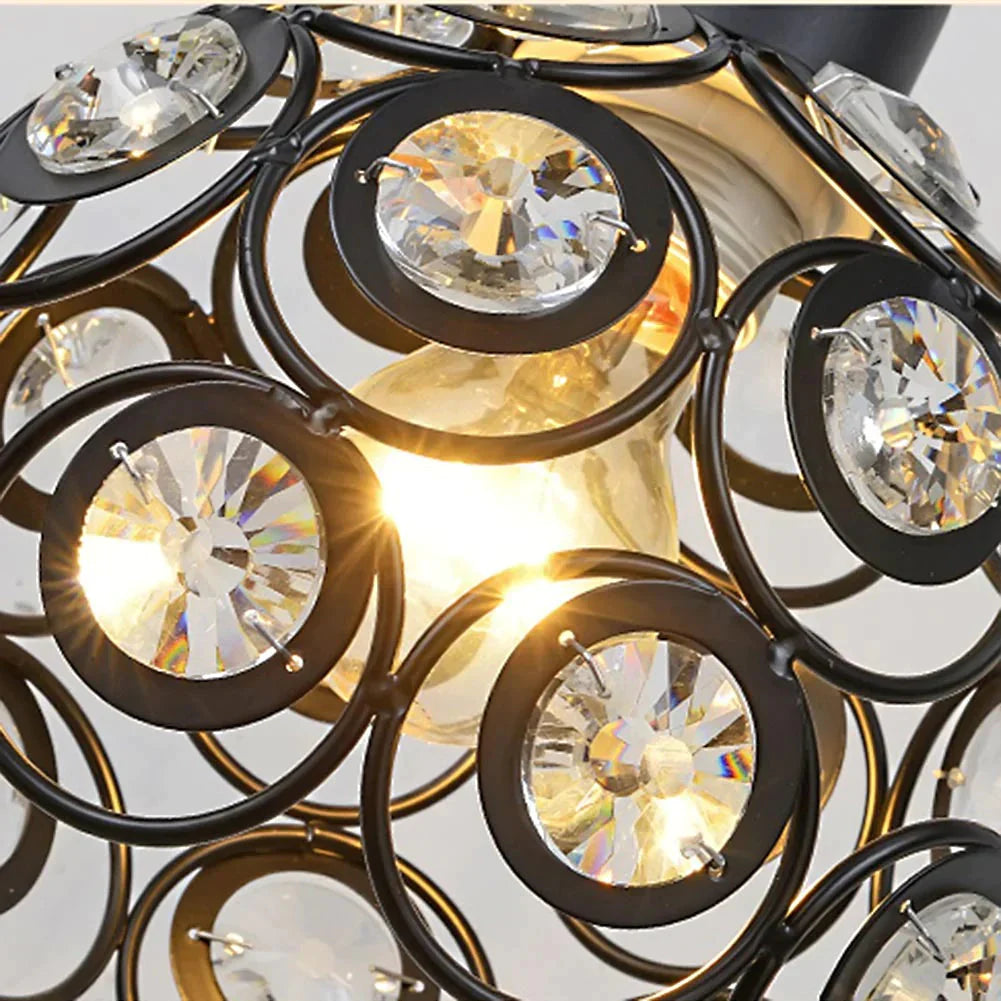 E26/E27 Retro Metal + Cloth Pendant Lamp For Indoor Living Room Dinning Hallway Lighting Hanging