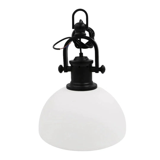 White Artistic Metal Pendant Light Loft Vintage Industrial Style Lamp Adjustable Hanging For Room