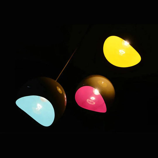 Minimalist Modern Decoration Led Light Circular Shell Pendant Lamps Stylish Bar Restaurant Lighting