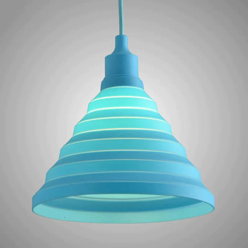 Modern Colorful Silicone Pendant Lights Collapsible/Folding Lamps E27 Creative&Fashion Decoration