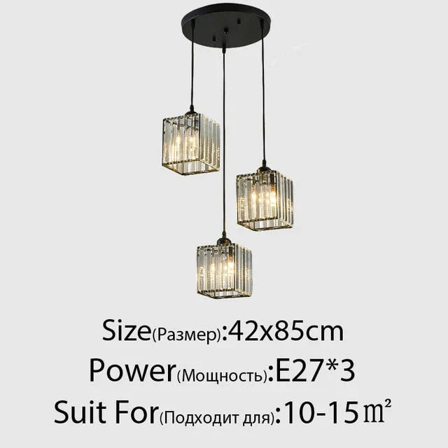 New Design Crystal Chandeliers Led Lights High Quality Acrylic Chandelier Lighting Lamps E27 Lustre