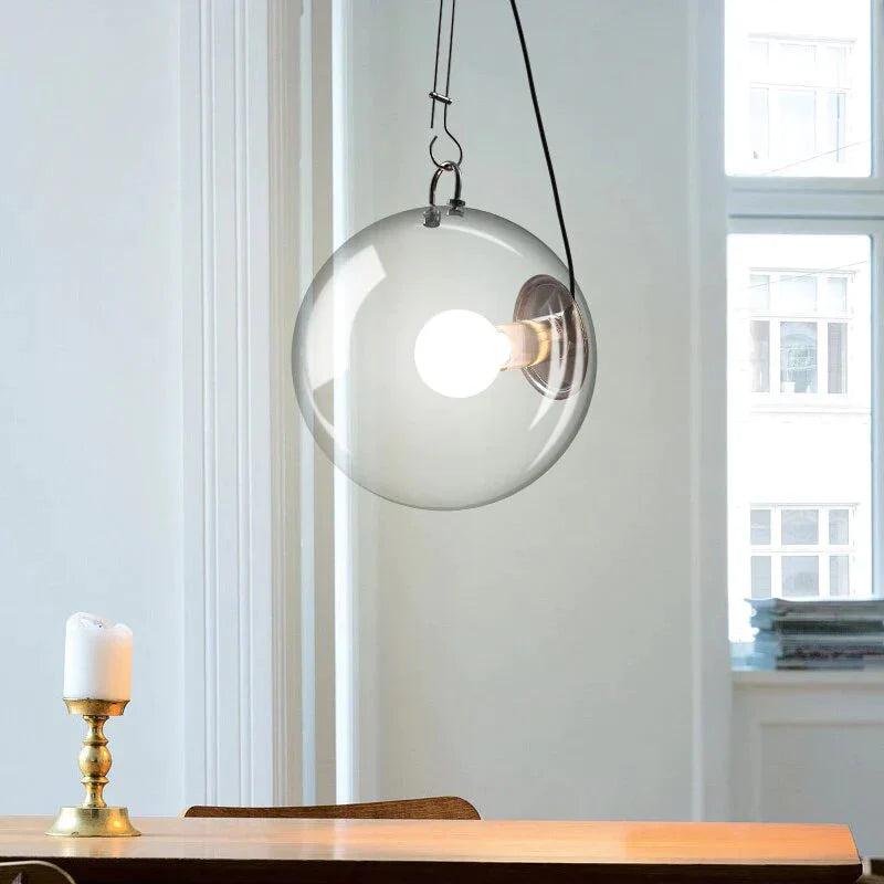 Modern Soap Bubble Pendant Lights Creative Fashion Home Decoration Lighting Clear Glass Lamps E27