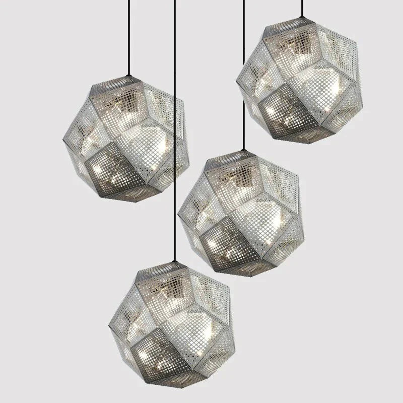 Modern Industrial Pendant Lights Hotel/Restaurant/Bar Lamps Gold/Silver Stainless Steel Art