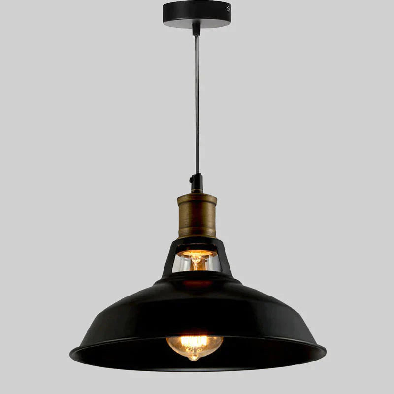 Industrial Vintage Pendant Lights Loft Rh Antique Black/White Lamps For Restaurant/Bar/Coffee