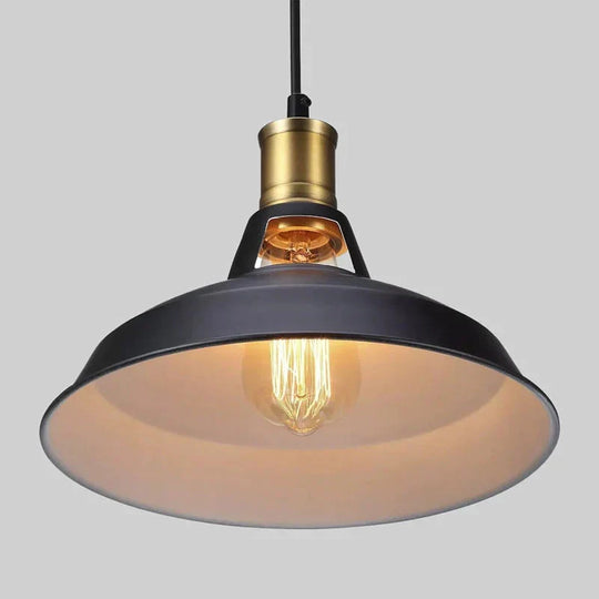 Industrial Vintage Pendant Lights Loft Rh Antique Black/White Lamps For Restaurant/Bar/Coffee