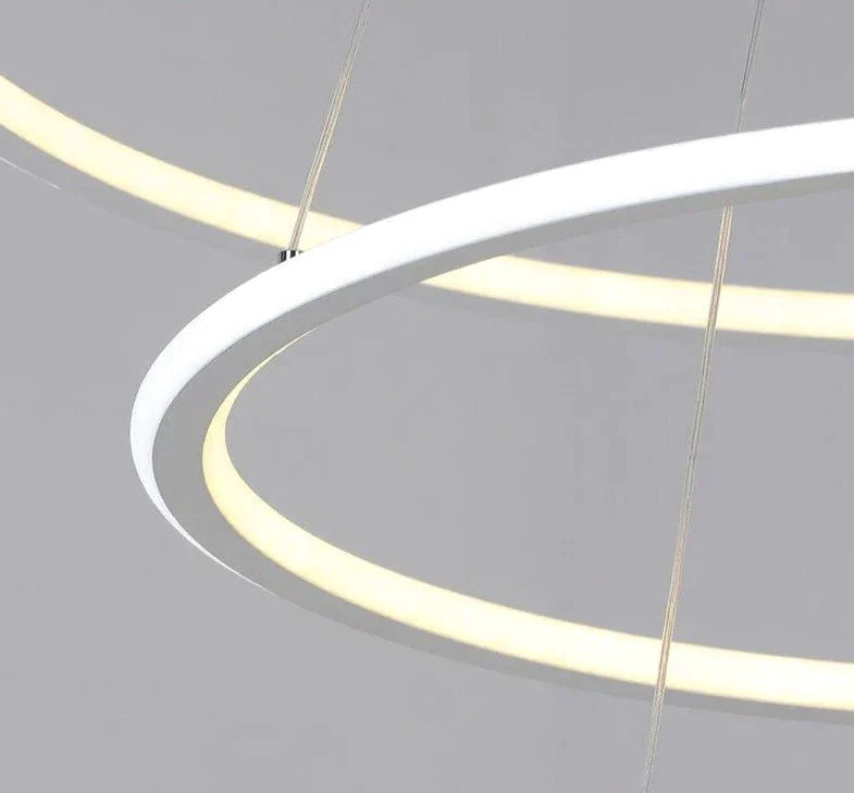 Modern Led Living Dining Room Pendant Lights Suspension Luminaire Suspendu Led Ring Lighting Lamp