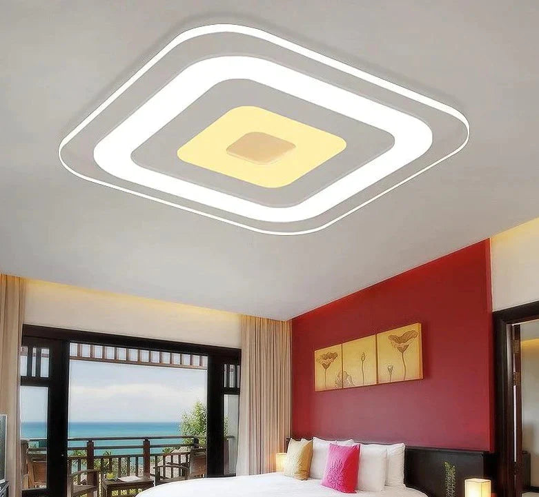 Modern Led Ceiling Lights For Indoor Lighting Plafon Square Lamp Fixture Living Room Bedroom