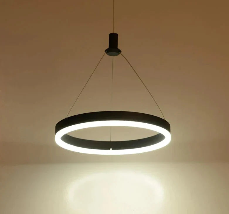 Modern Led Pendant Lamps For Dinning Room Acrylic Round Circle Hanging Lamp Dining Kitchen Light