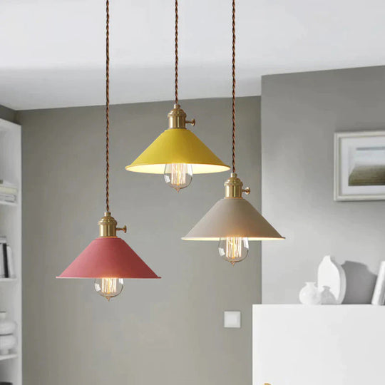 Modern Switch Pendant Lights Dining Room Lamp Lamparas Colorful Aluminum Shade Luminaire For Home