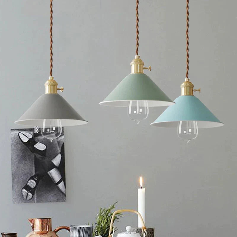 Modern Switch Pendant Lights Dining Room Lamp Lamparas Colorful Aluminum Shade Luminaire For Home