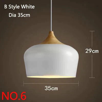 Livewin Led Hanglamp Vintage Loft Pendant Lights/Pendant Lamps Aluminum Suspension Luminaire Wood