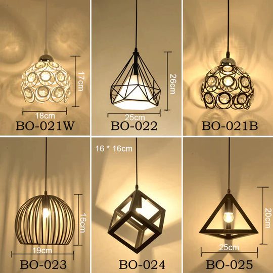 Modern Pendant Lights Minimalist Restaurant Lamps North American Industrial Lamp Dining Room