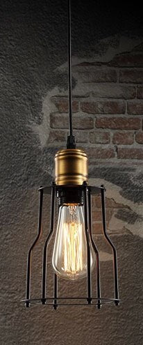Loft Industrial Pendant Lights American Vintage Bar/Restaurant Lamps Black E27 Antique Edison