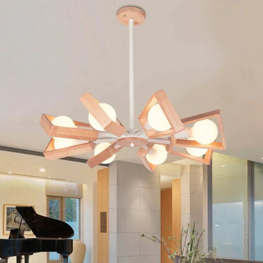 Modern Pendant Lamp Lights Kitchen Island Dining Living Room Decoration Low Ceiling Branch Wood