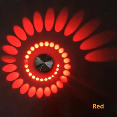 Modern Led Ceiling Light 3W Rgb Wall Sconce Front Balcony Lamp Porch Red Light
