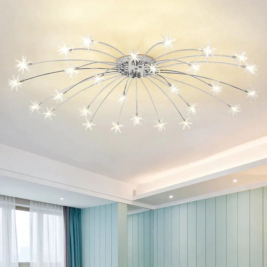 Fashion Ceiling Lights Led Lamp Iron Galss Indoor Lighting All Stars G4 Bedroom Living Room Hotel