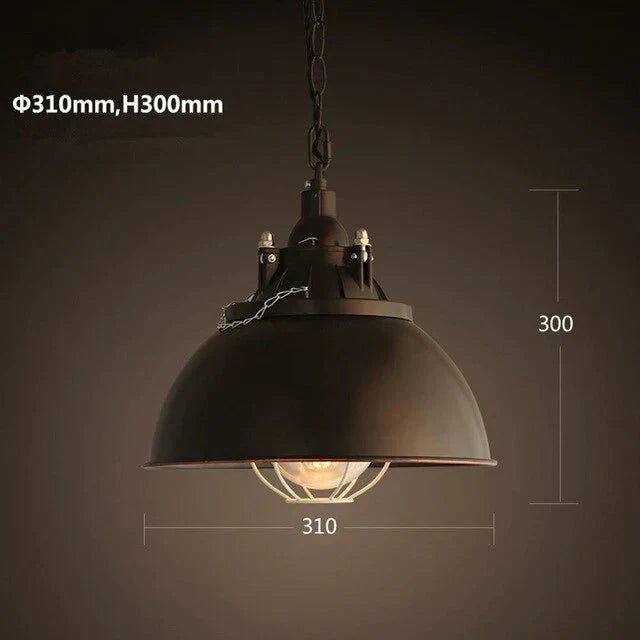 Vintage Loft Pendant Lights Single Head Pot Droplight Metal Industrial Hanging Lamp Dining Room