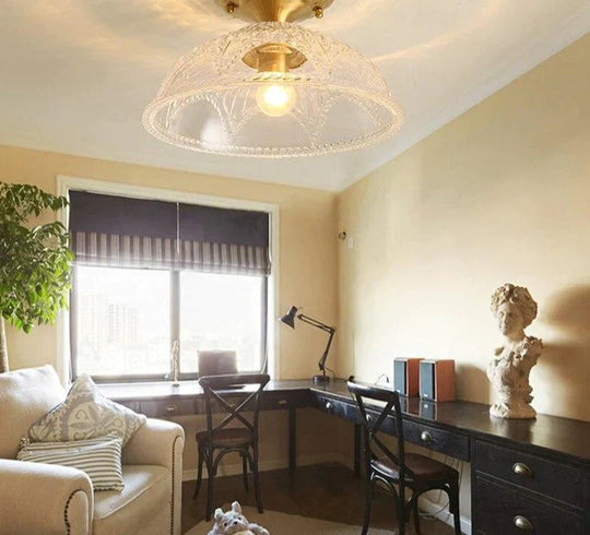 Nordic Luxury Led Pendant Lights Foyer Bedroom With Glass Shade Plafon Led Vintage Lamp Modern