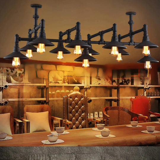 Led E27 Rustic Iron Pipe Led Lamp.led Light.pendant Lights.led Pendant Lamp For Foyer Dinning Room