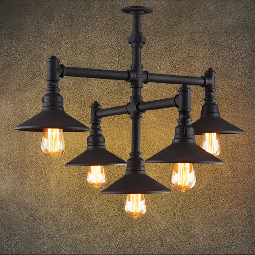 Led E27 Rustic Iron Pipe Led Lamp.led Light.pendant Lights.led Pendant Lamp For Foyer Dinning Room