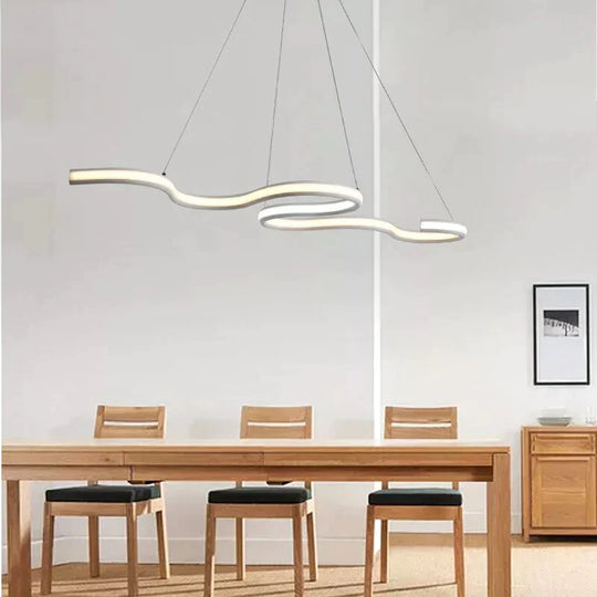 Length 1200Mm Modern Led Hanging Pendant Lights Dining Kitchen Room High Brightness Suspension