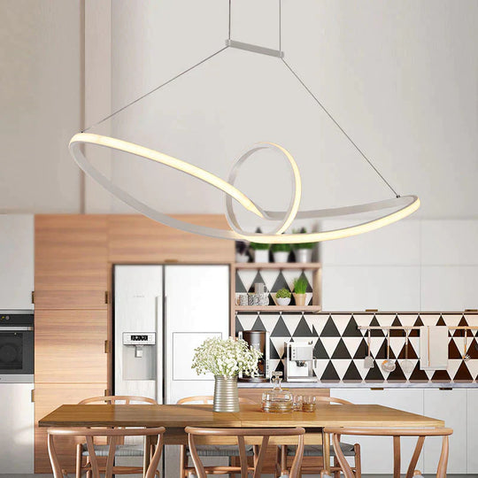 Free Shipping Remote Dimming Modern Led Pendant Light Lamp Aluminium Suspension For Dinning Room